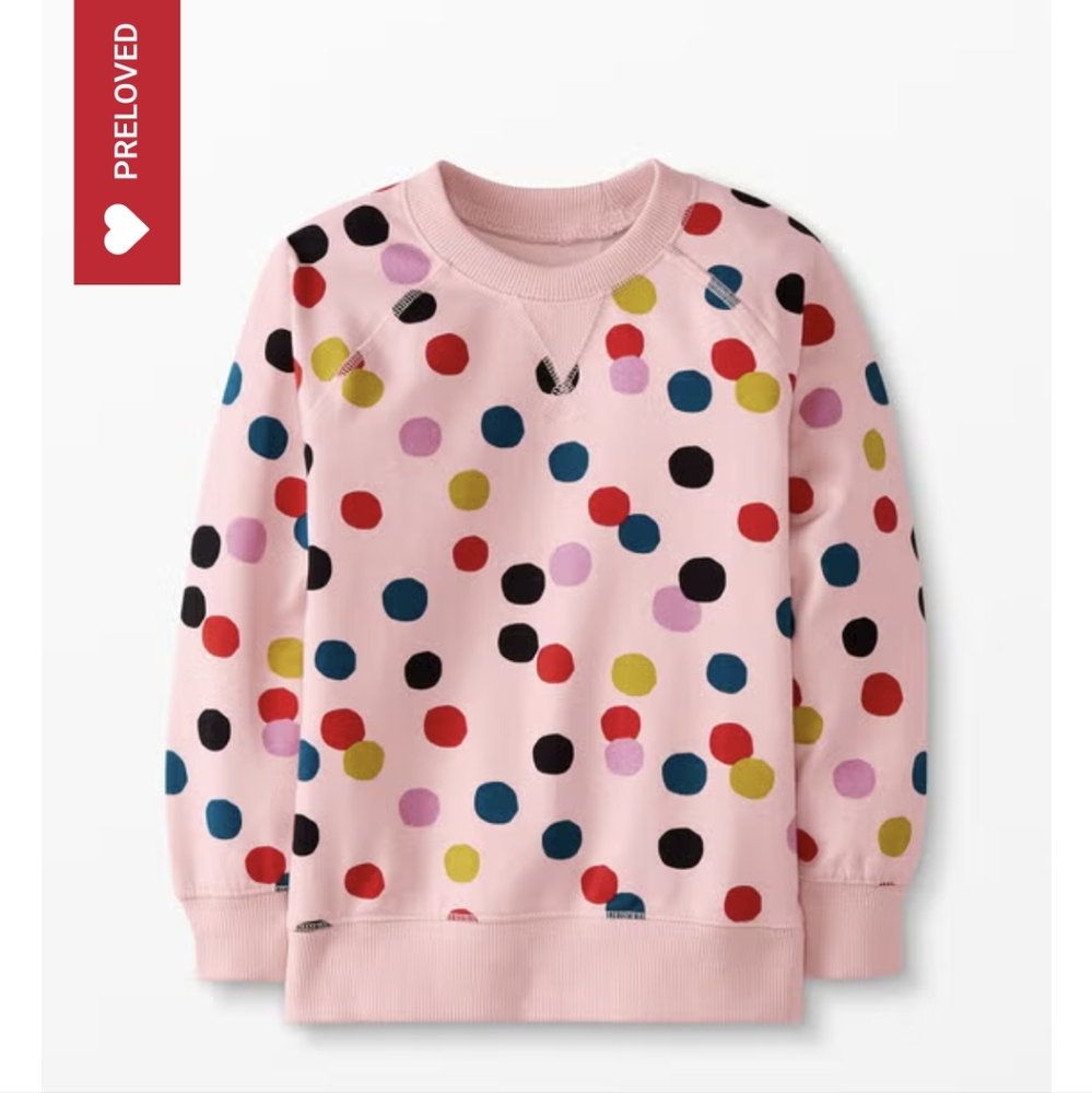 Colorful Polka Dot Sweatshirt